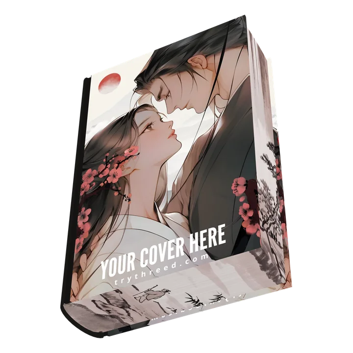 Single special edition hardcover mockup with sprayed edges, facing forward